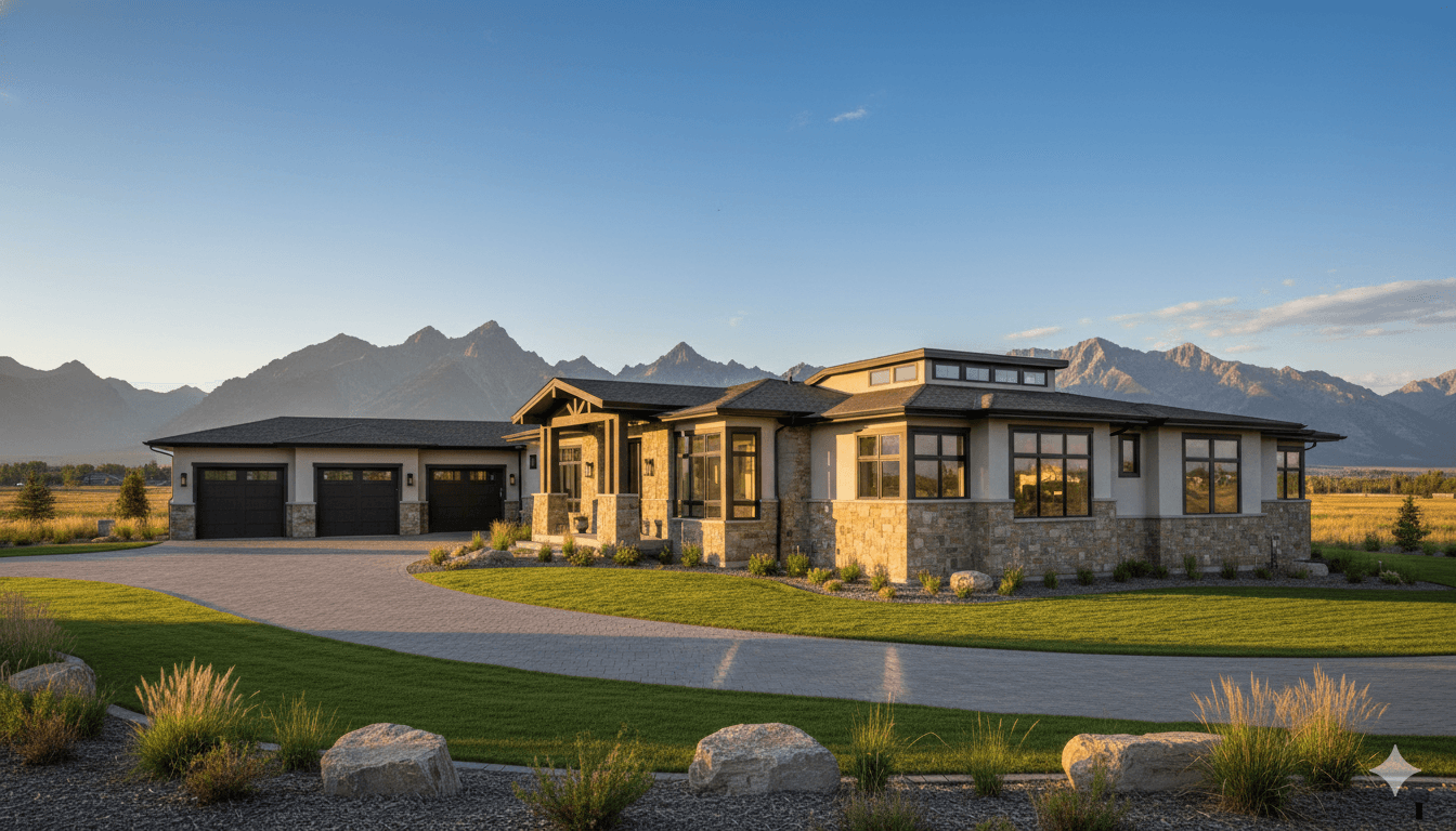 Custom home build in Rocky View County, Southern Alberta